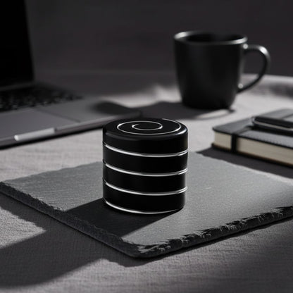 Black Zenklar Axis precision focus tool on a desk setup for deep, distraction-free work